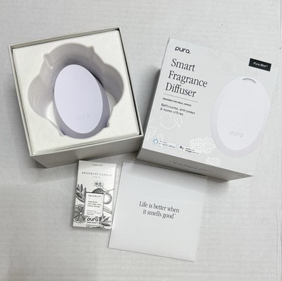 PURA MINI Smart White Fragrance Diffuser With Fragrance Included BROOKLYN CANDLE