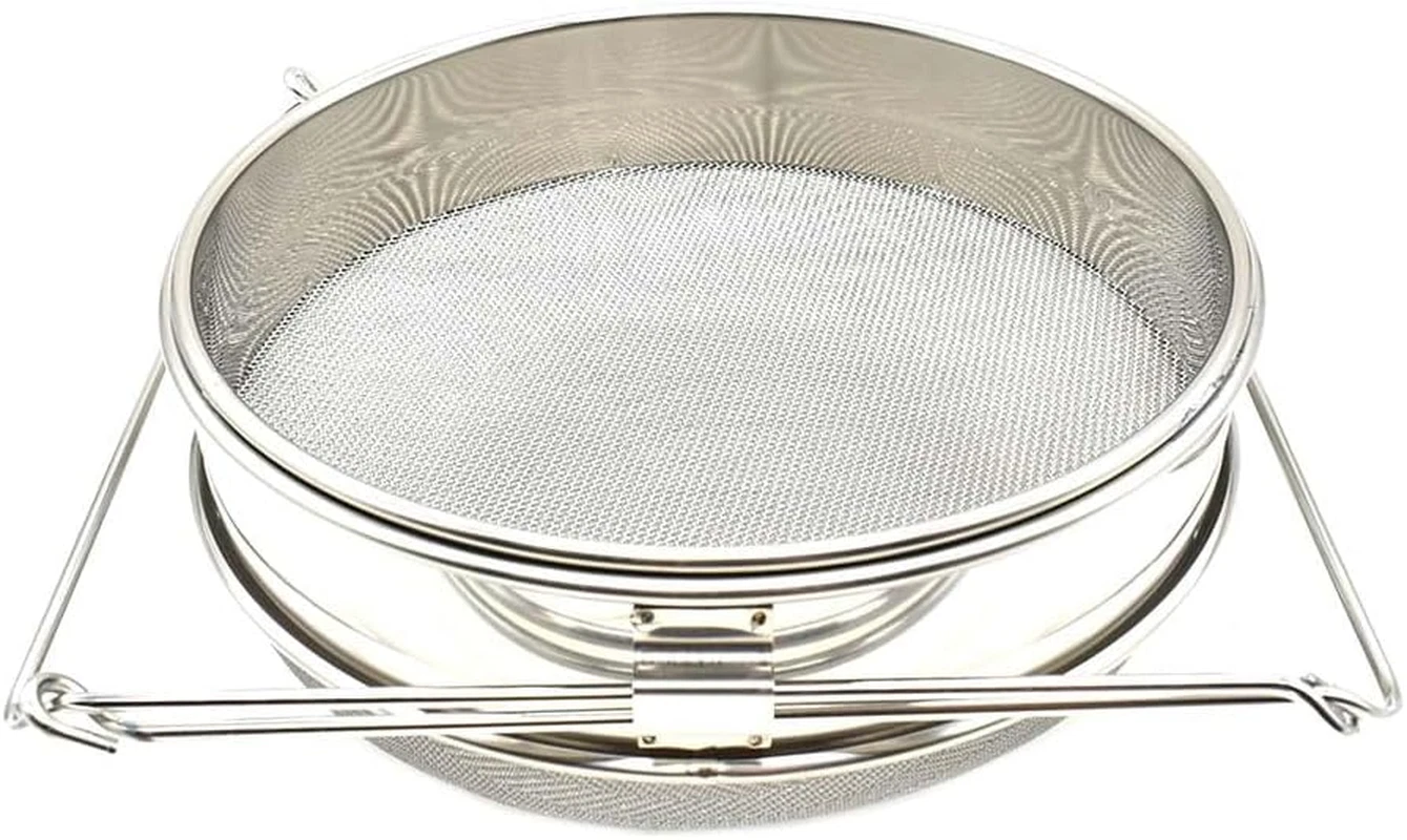 Food Grade 304 Double Sieve Stainless Steel Bucket Top Honey Strainer, Filter fo
