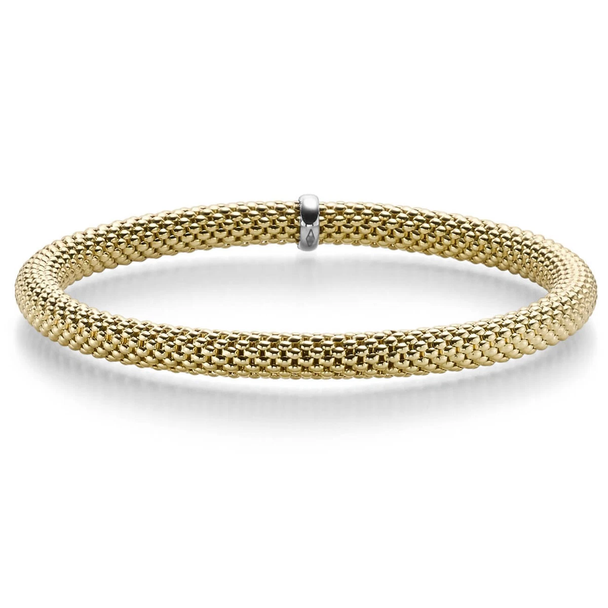 Set Di 5 Braccialetti Elastici Oro 14K – Perle Da 2 A 6 Mm, Ipoallergenici, Regalo In Scatola