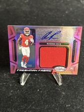Rashee Rice 2023 Panini Certified - Freshman Fabric Signatures Mirror Pink /299