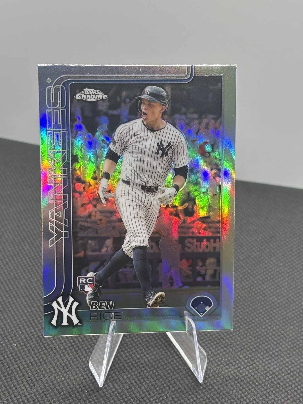 Ben Rice 2025 Topps Chrome Refractor #139 RC New York Yankees Rookie
