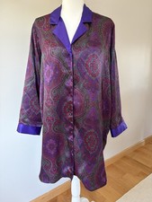 VTG Victoria s Secret Gold Label Satin Cuffed Sleep Shirt Nightgown Large