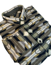 Eddie Bauer Fleece Shirt Men's L Southwestern Style Shacket Warm Soft Outdoors