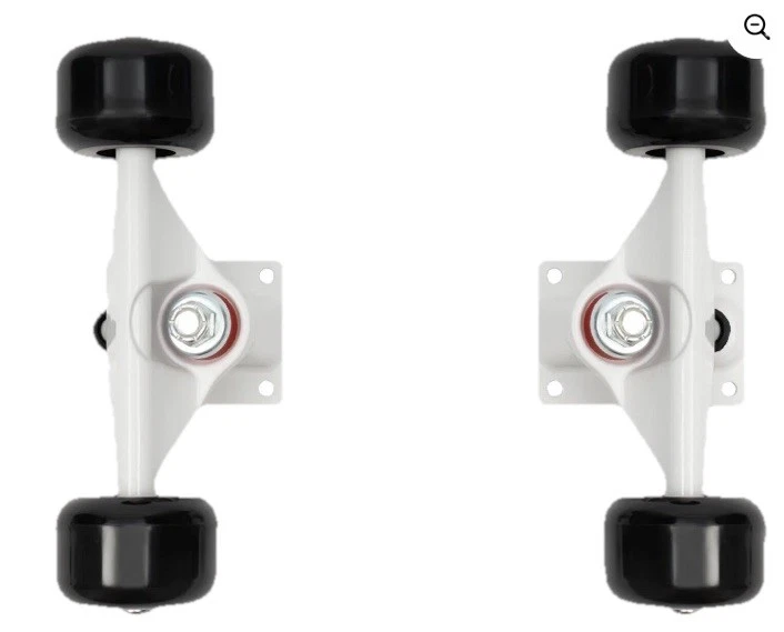 Juego combinado de rodamientos elevadores ruedas y herrajes de aleación de aluminio para monopatín camión 🛹 Foto 3 de 4