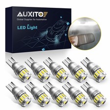 Auxito T10 Led License Plate Light 168 194 W5w Bulbs Super Bright 6000k White A