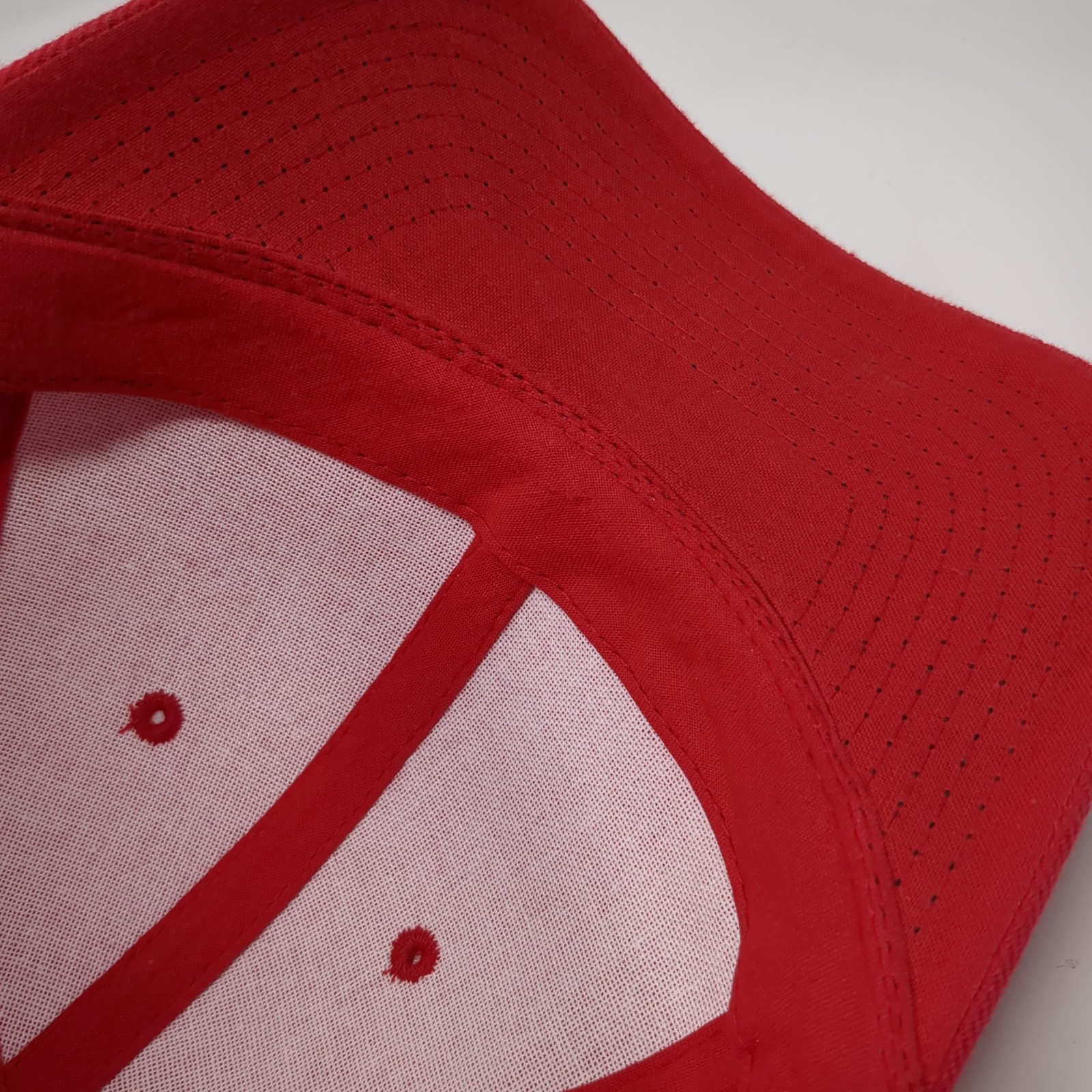 Decky Fitted Baseball Hat Red 7 Solid Outdoor Ven… - image 8