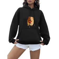 Plus Size Guinea Pig Print Hoodie Urban Street Athletic Wear Sweatshirt US