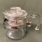 Vintage Pyrex Flameware Glass Percolator 6 Cup Coffee Pot