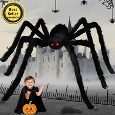 Halloween Spider 6.6 Ft, 78" Halloween Decorations Fake Halloween Decor Spid....