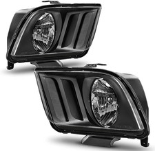 Headlight Assembly Compatible with 2005-2009 Ford Mustang Clear  Compatible wit
