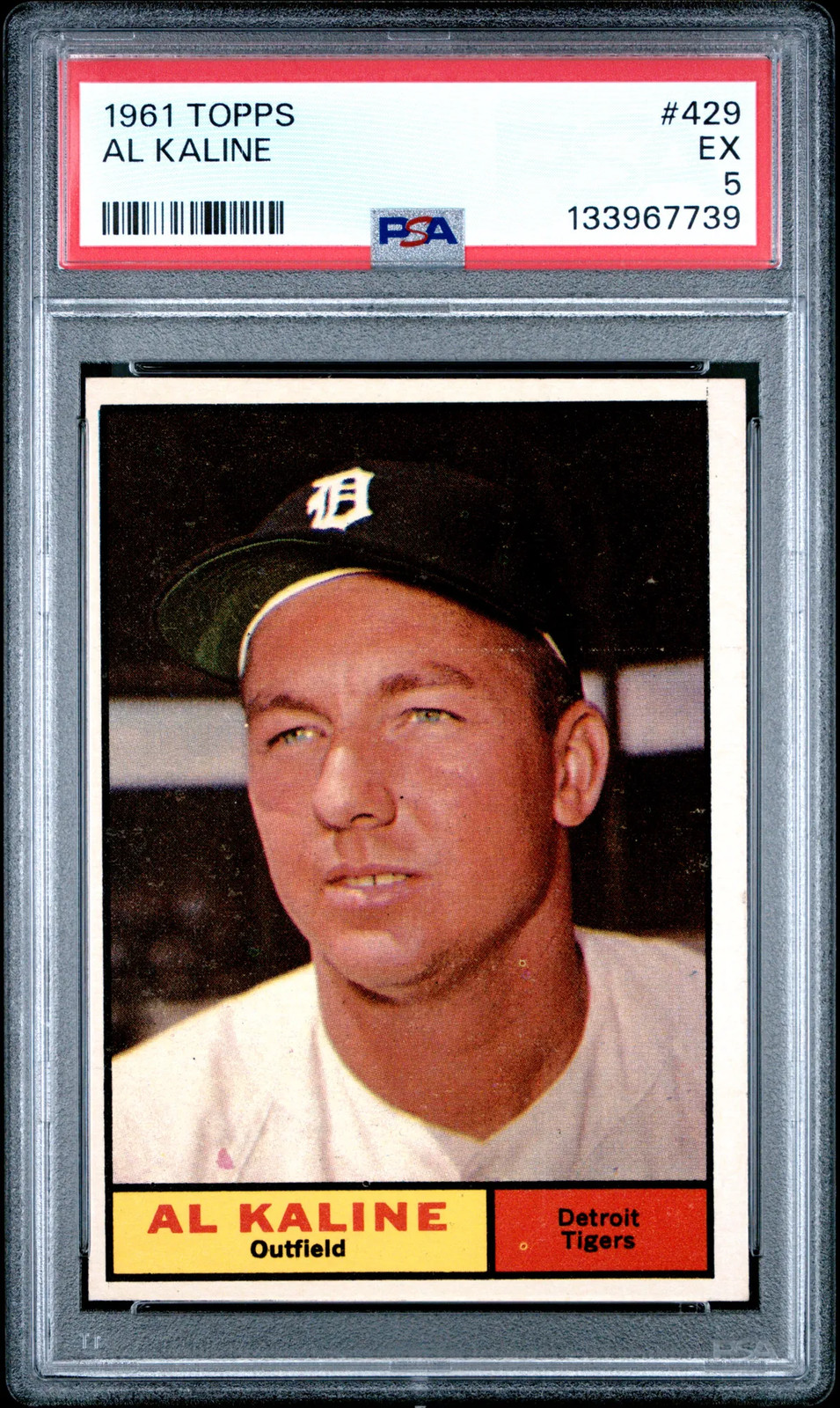 1961 Topps Al Kaline #429 PSA 5 Vintage Baseball Card HOF Detroit Tigers