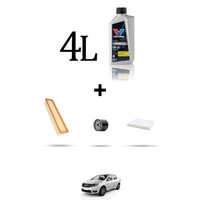 Hoffcar Service Kit 3 Filter Und 4L ÖL FüR Dacia Logan II 1.2 16V 55KW Ab 201