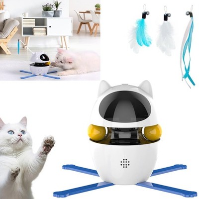 Katzenspielzeug Interaktiv zur Selbstbeschäftigung, Elektrisch mit 3 Modi, USB