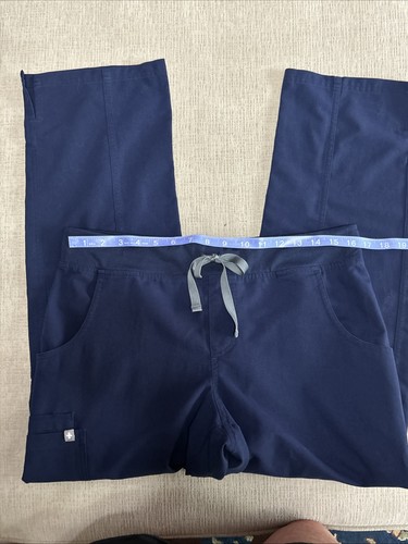 Figs Kade Cargo Scrub Pants Womens MP Medium Petite Blue Technical Collection - Picture 9 of 14