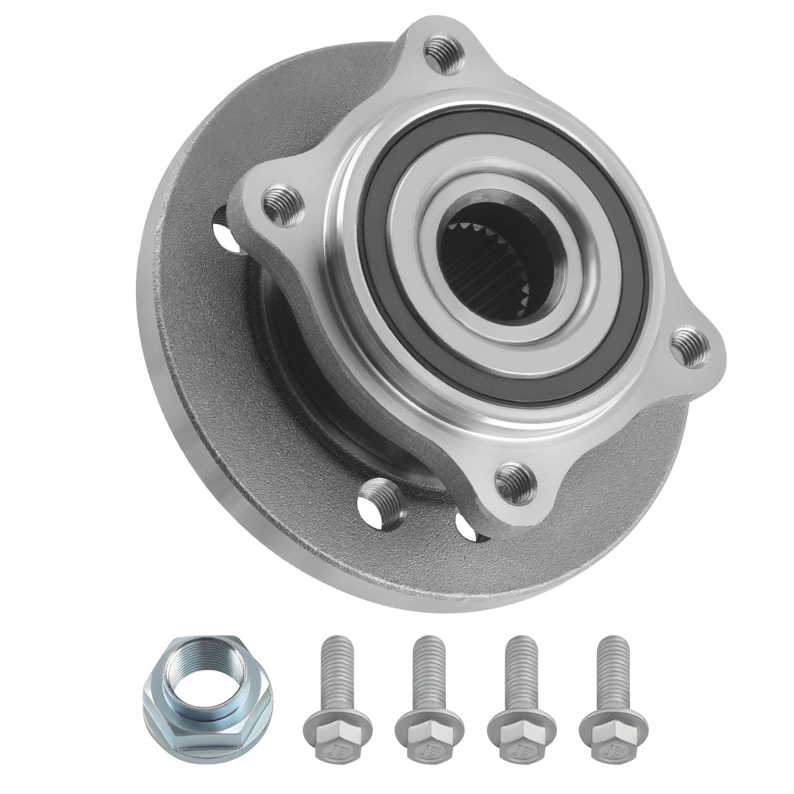 1x Wheel Bearing Hub & 12mm Bolts Front For Mini Cooper One R50 R52 R53 01-06