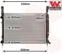 VAN Wezel 43002469 KüHler FüR MotorküHlung MotorküHler AutoküHler