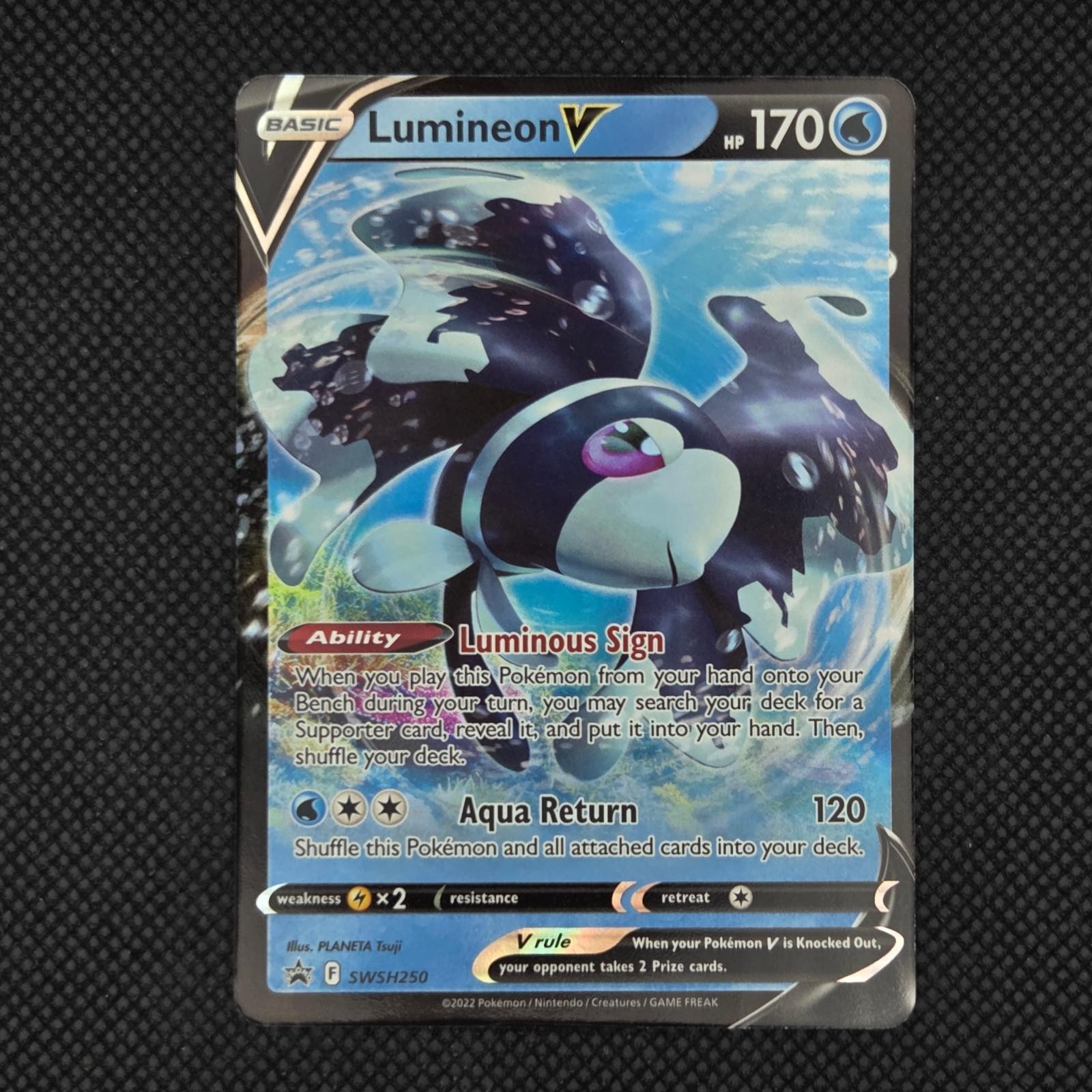 Lumineon V SWSH250 Holo Promo Sword & Shield Promo Pokemon LP Holo
