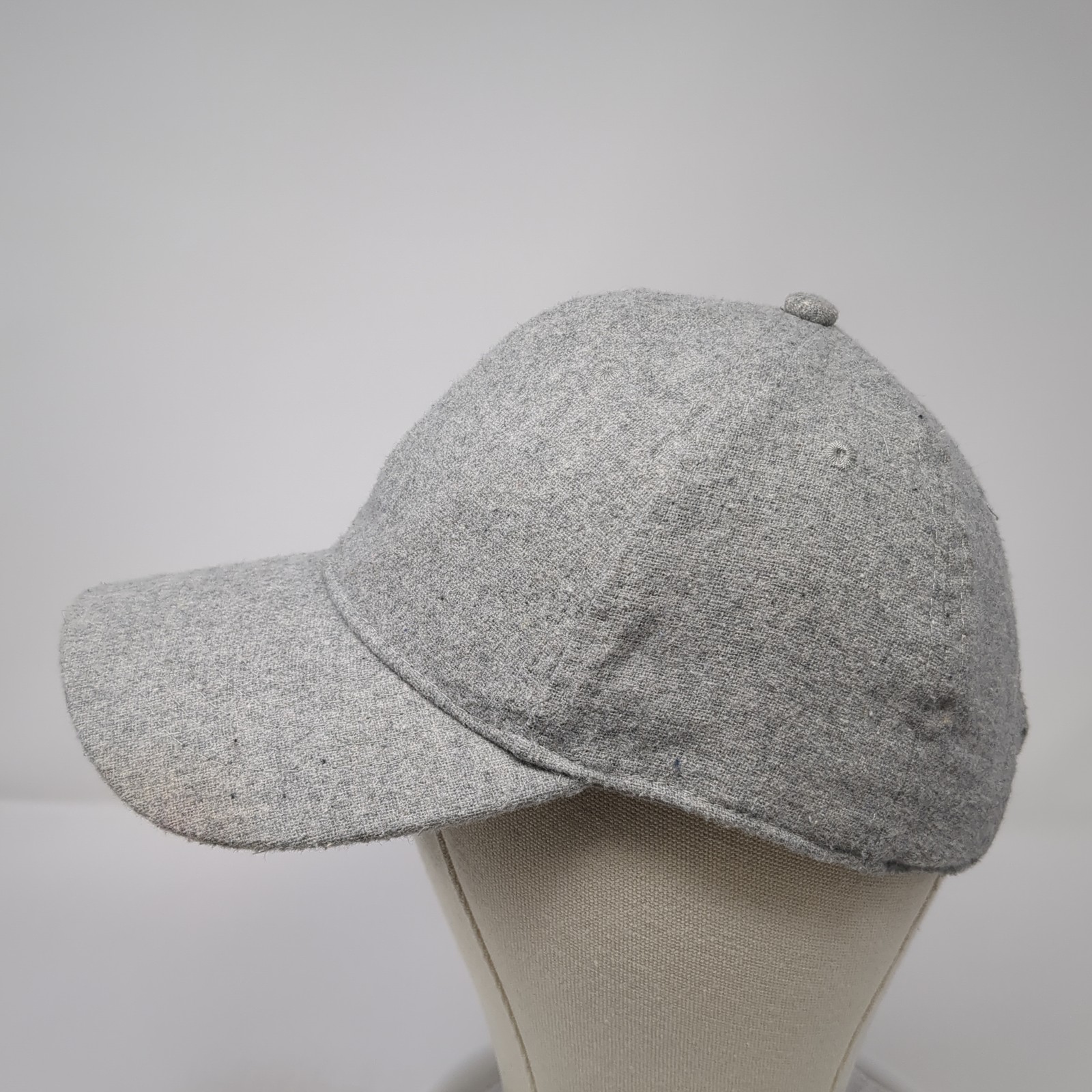 Unbranded Slideback Hat Solid Heather Gray One Si… - image 3