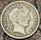 1912 Barber Dime USA 🇺🇸 Historic Silver Coin