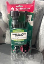 Fluidmaster 400CR Universal Toilet Fill Valve Flapper Kit, Easy Install