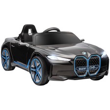 12V Electric Car for Kids with 2.4G Remote Control, Suspension, Black
