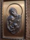 Vintage Religious Holy Family Metal Frame Plaque A.L. Pure Pewter 88% Made Italy — photo 6