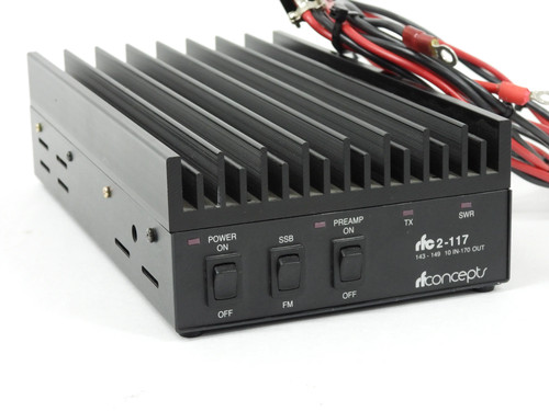 RF Concepts 2-117 143-149MHz 2-Meter Ham Radio Amplifier 10-in 170-out (nice)