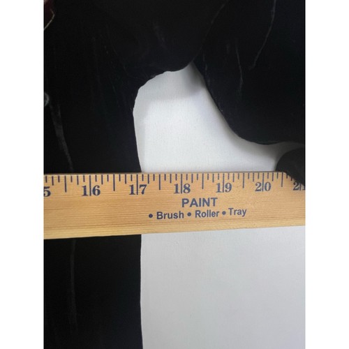 Tunica donna CP Shades taglia small nera velluto manica lunga plissettata davanti scollo a V - Foto 6 di 7