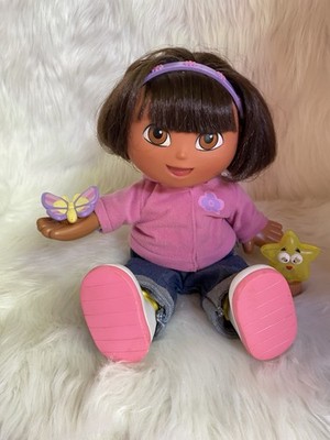Dora The Explorer Doll Nick Jr. Magical Friends Singing 2002 w/2 Figures Works