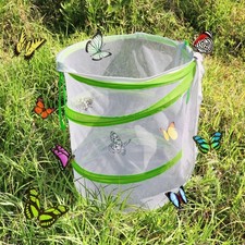 Foldable Butterfly Habitat Cage Insect Mesh Enclosure Caterpillar Breeding Net