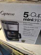 Capresso Black 5-Cup Mini Drip Coffee Maker Tested And Works 