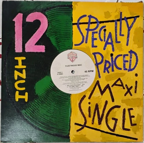 LP  Vintage FLEETWOOD MAC Big Love 12" Maxi Single 45 RPM WB Records 0-20683