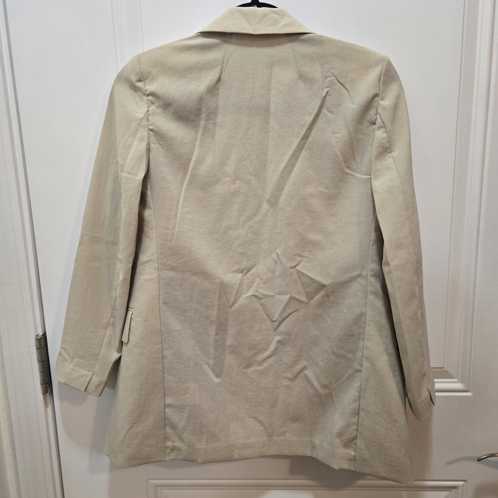 Theory Beige Polyester Tailored Lined Blazer Wome… - image 4