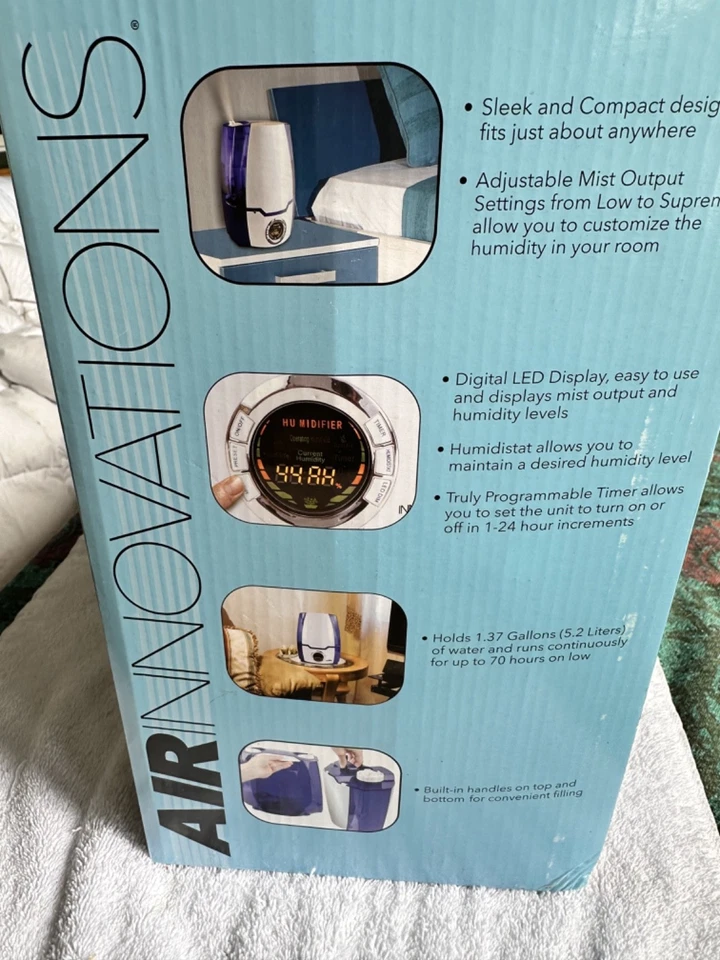 NUEVO Humidificador Air Innovations MH-505 Clean Mist SMART de 1,37 galones Foto 4 de 4