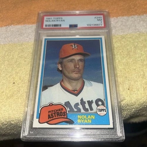 1981 Topps Nolan Ryan Number 240 Graded Seven Psa Card