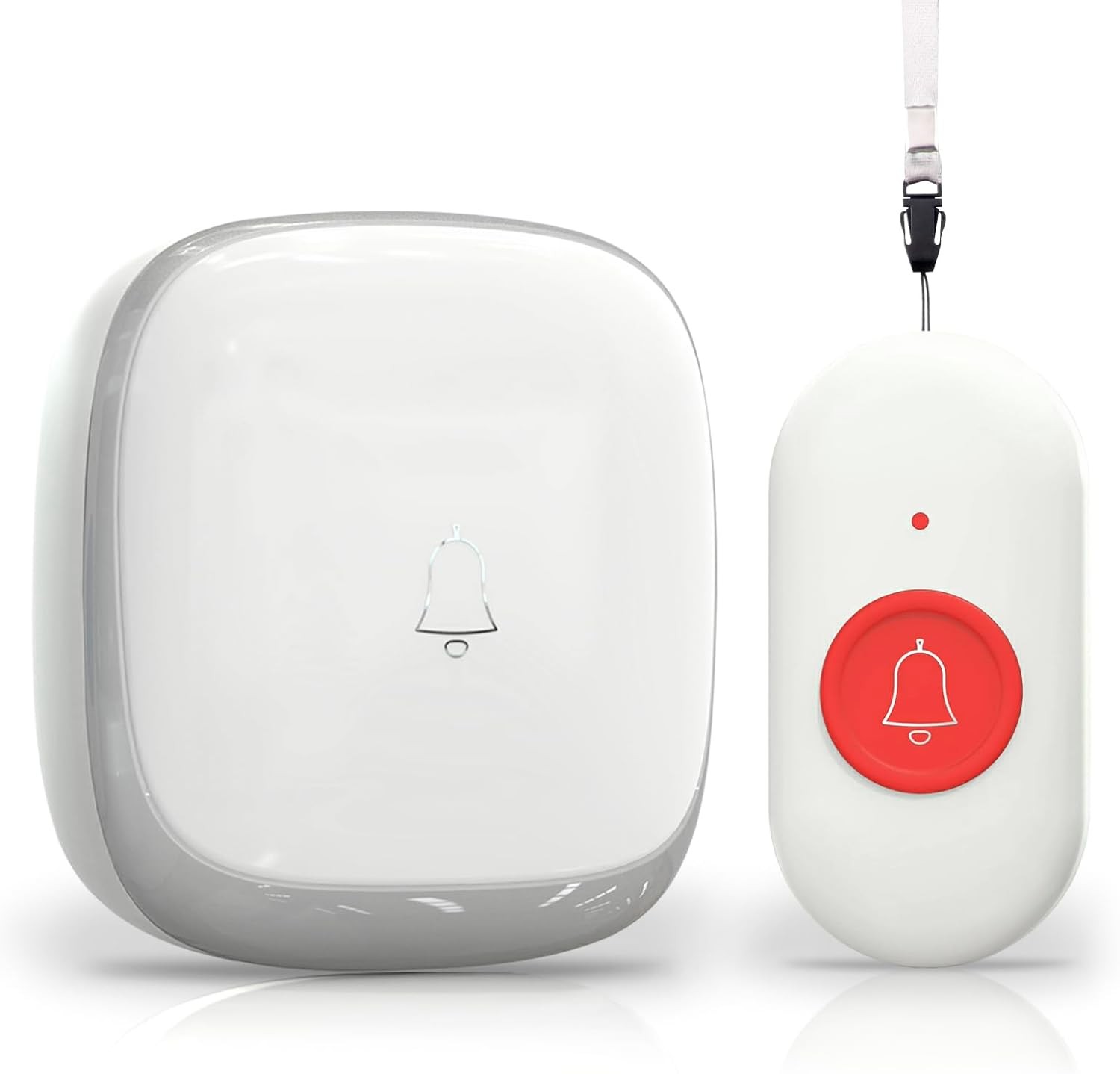 Wireless Caregiver Pager, Elderly Alarm Call Button Personal Panic Alarm for El