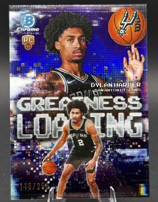 2025-26 Bowman - Greatness Loading Dylan Harper #GL-2 Purple Refractor /250 (RC)