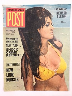 Australasian Post December 9 1971 Liz Capes Richard Burton Alice Cooper Good