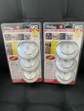Rite Lite Model Wireless LED  Puck Light 3 Pack X 2 PACKS  = 6  Factory Sealed