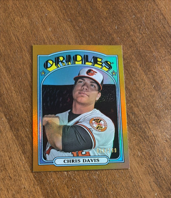 Chris Davis 2013 Topps Archives Gold Rainbow #44 Baltimore Orioles Rangers /199