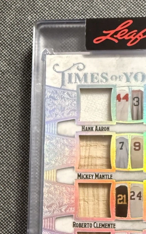 2025 Leaf Spectacular Mantle Aaron Mays Clemente DiMaggio Relic Game Used  #3/12 - Image 2 of 4