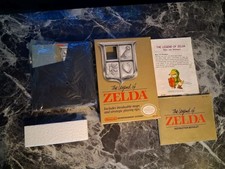 Legend of Zelda NES Complete CIB Star Code Excellent Box & Cart  W/ Protector 
