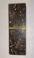 2 Piece Blank Knife Handle Scales Made of Resin  Live Oak To Make Knife Handles