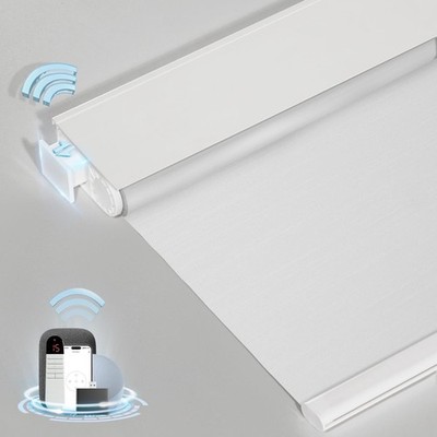 Smart Motorized Blinds with Remote, Cordless No-Drill Automatic Roller Shades...