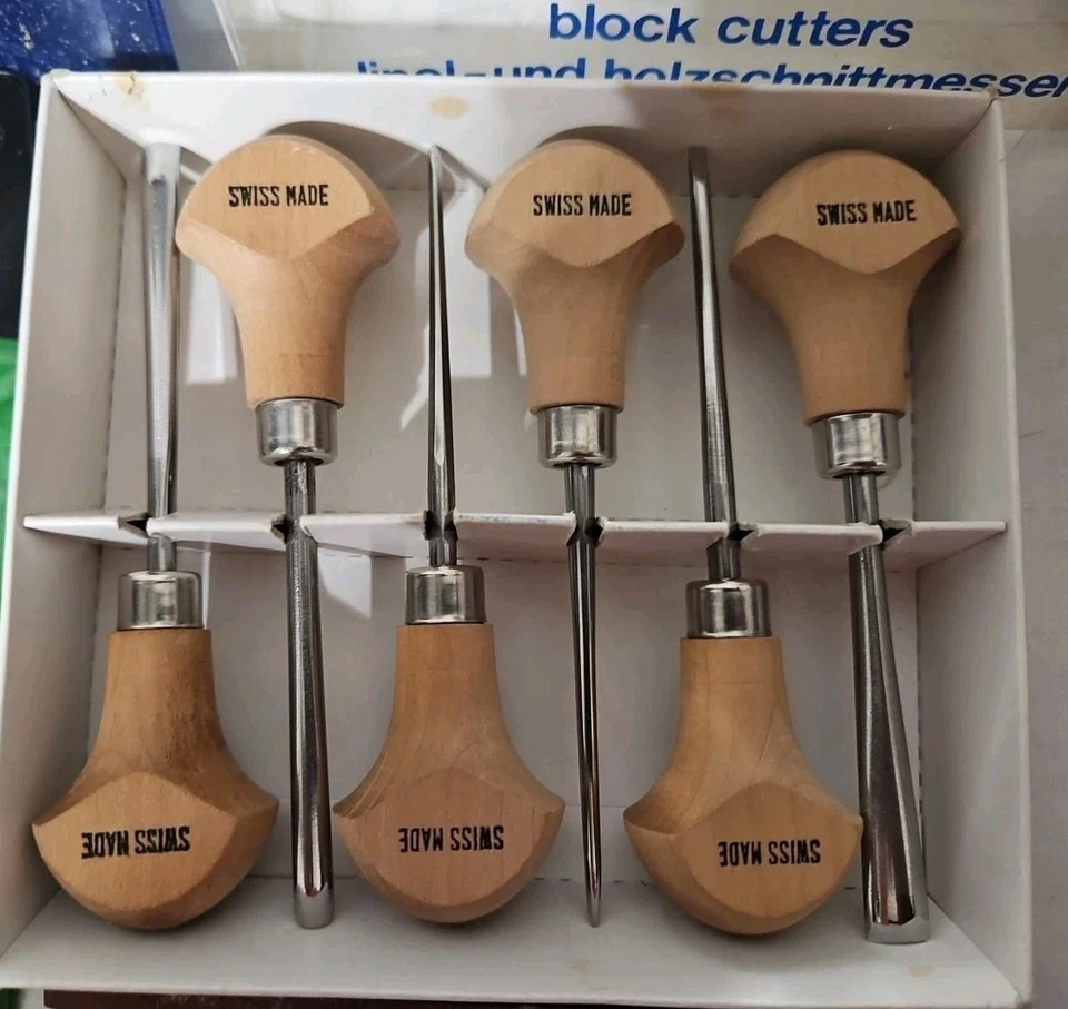 Gran Lote de FLECHA (Suiza) y BUTZ Herramientas para Tallar Madera Talladores de Palma Herramienta Giratoria Foto 2 de 4