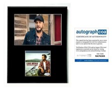 Luke Bryan Autographed 11x14 Framed Display CD Cover Photo ACOA