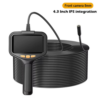 4.3'' Industrial Endoscope Camera 1080P HD 50M Rigid Cable Hand-Held Waterproof 