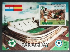 1981 Airmail - Football World Cup - Spain (1982) Paraguay  NEUF ** MNH 4a