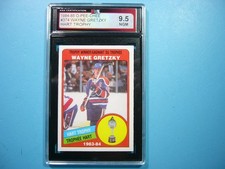 1984/85 O-PEE-CHEE NHL HOCKEY CARD 374 WAYNE GRETZKY HART TROPHY KSA 9.5 NGM OPC