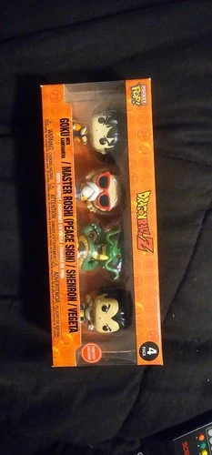DBZ DRAGON BALL Z FUNKO POCKET POP! GOKU MASTER ROSHI SHENRON VEGETA GAME STOP